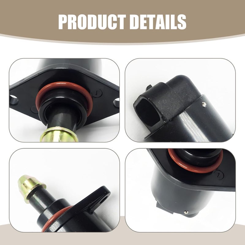 leediga 1 PC Car Idle Speed Control Valve, Throttle Stepper Motor for Stable Engine Operation, Replacement of OEM Number 90380 10526 Accessories, for King Kong Idle Motor Idle Speed (Black) - Image 5